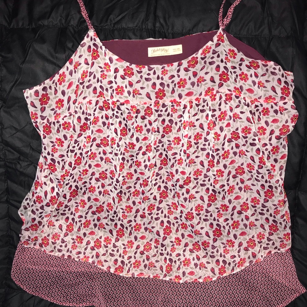 Faded glory layered tank top